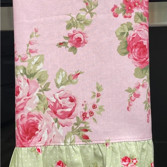 Shabby Chic Cottage Roses Farmhouse Decorative Tea Dish Towel and Pot Holder Set - Picture 3 of 9